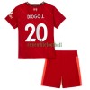 Maillot de Supporter Liverpool Diogo Jota 20 Domicile 2021-22 Pour Enfant